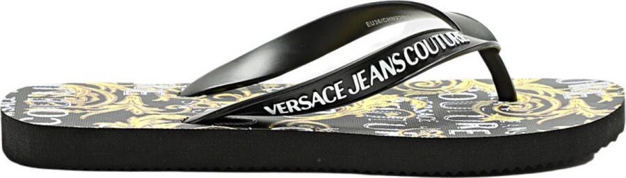 Versace Jeans Couture Logo Couture Flip flops Zwart Heren