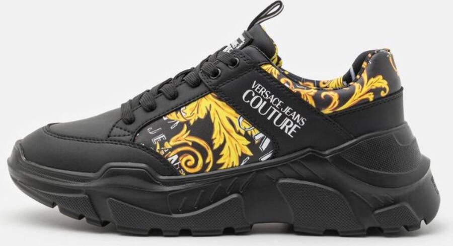 Versace Jeans Couture Speedtrack Logo Couture Sneakers Zwart Heren