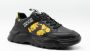Versace Jeans Couture Lage profiel sneakers voor heren met gladde graaninzetten Black Heren - Thumbnail 1