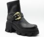 Versace Jeans Couture Slip-On Enkellaarzen met Versace Gesp Black Dames - Thumbnail 4