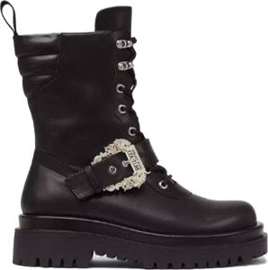 Versace Jeans Couture Zwarte Laarzen CV Collectie Zwart Dames