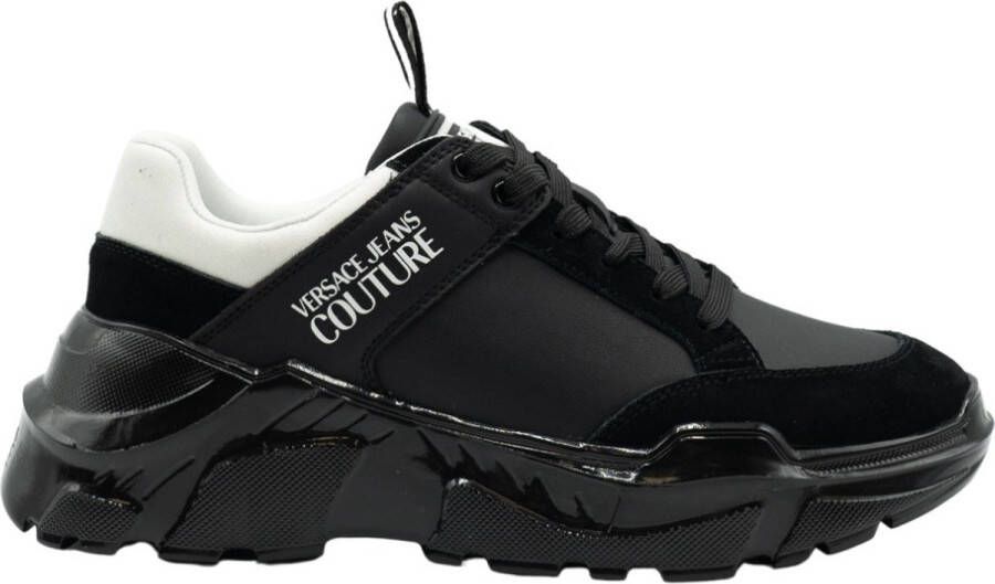 Versace Jeans Couture Speedtrack Trainers Leather Black White