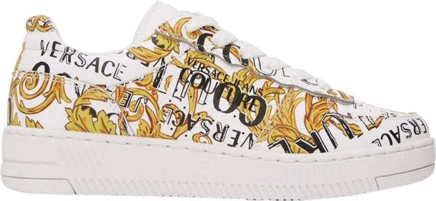 Versace Jeans Couture Barok Print Leren Sneakers voor Vrouwen Multicolor Dames - Foto 2
