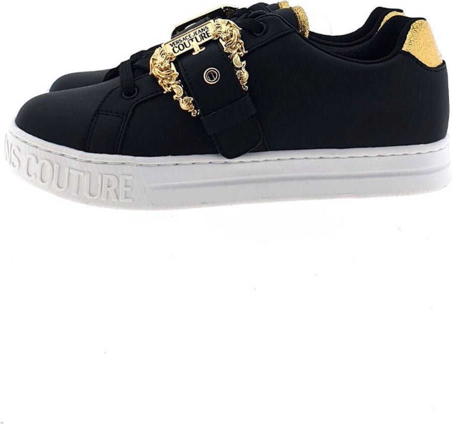 Versace Jeans Couture Shoes Sneakers 73Va3Skl Zp013 899 Black Zwart