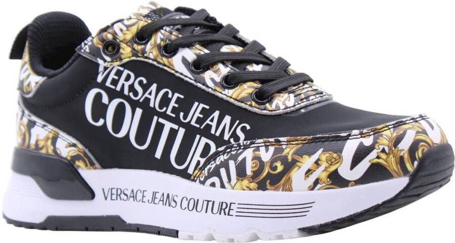 Versace Jeans Couture Shoes Sneakers 73Va3Skl Zp013 899 Black Zwart