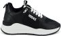 Versace Zwarte en witte kalfsleren sneakers Black Dames - Thumbnail 1