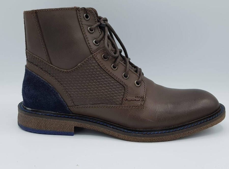 Versace V 1969 19V69 WINTERLAARZEN MEN CROCO OPTICS V42 DOOR VERSACE 1969 DRAK BROWN