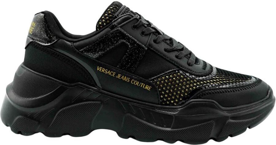 Versace Jeans Couture Zwarte Sneakers voor een stijlvolle look
