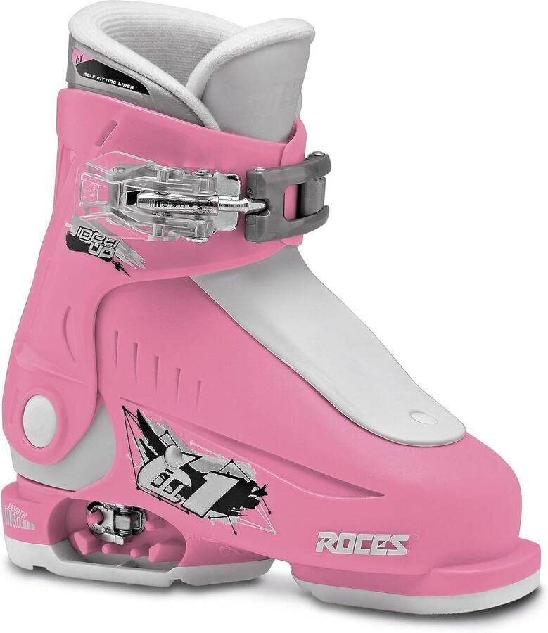 Verstelbare Kinderskischoenen 16.0-18.5 Blauw-Wit