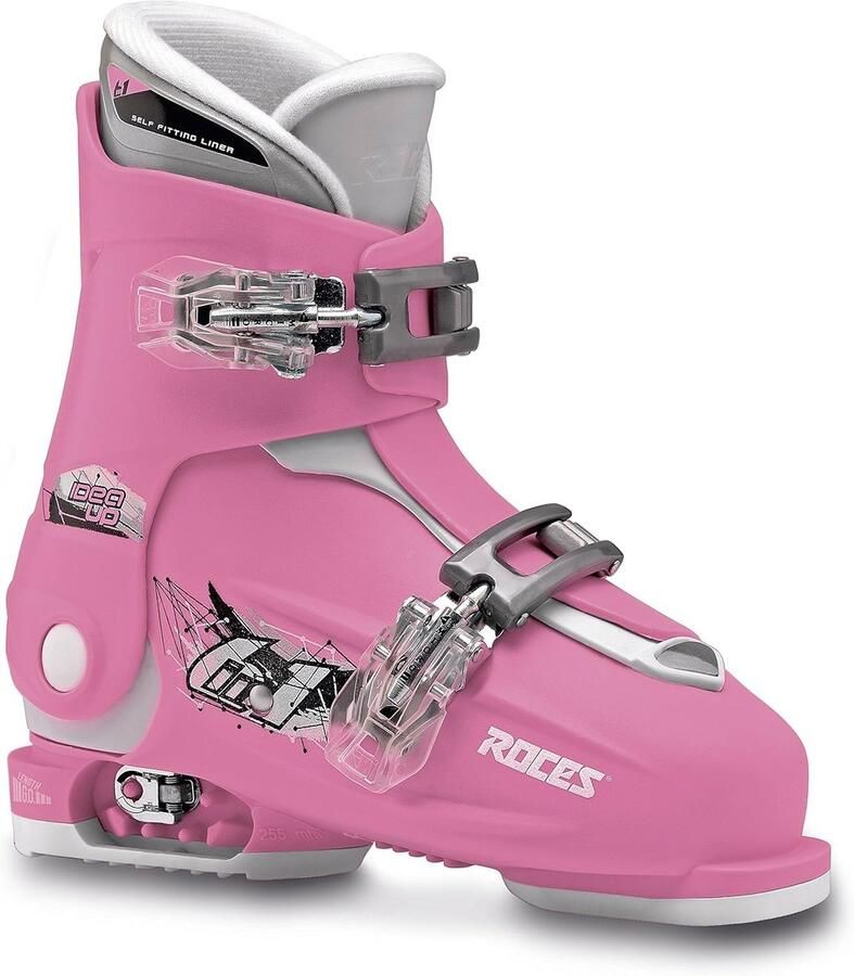 Verstelbare Kinderskischoenen Groei-meegroeiend Roze Wit