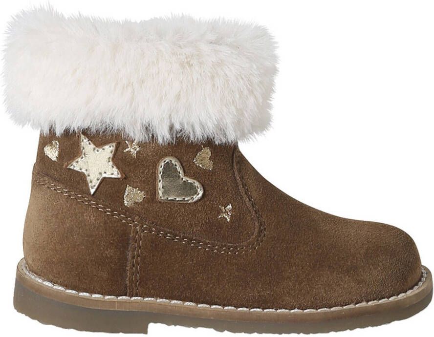 Vertbaudet Babyboots van leer gevoerd en met ritssluiting