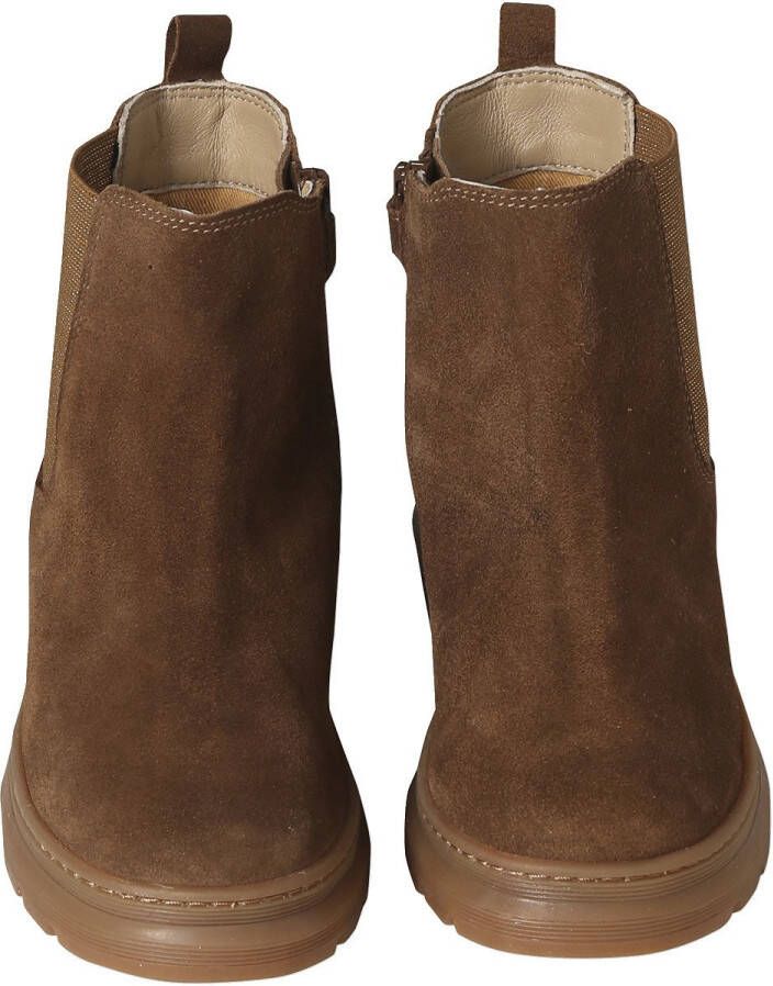 Vertbaudet Boots voor meisjes van leer elastisch en met rits