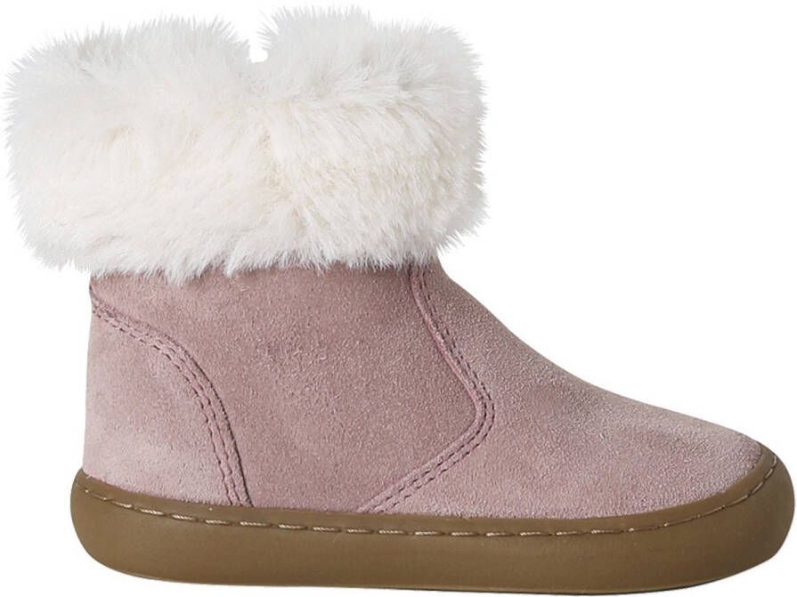 Vertbaudet Gevoerde en geritste leren boots voor babymeisjes
