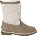 VERTBAUDET Gevoerde laarzen met rits voor meisjes uit de kleutercollectie taupe - Taupe