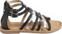 Vertbaudet Hoge leren sandalen voor meisjes - Thumbnail 1