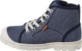 VERTBAUDET Hoge stoffen sneakers met gekartelde zool voor kinderen jeansblauw - Jeansblauw