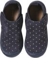 VERTBAUDET Klittenband baby slofjes van soepel leer blauw bedrukt - Blauw