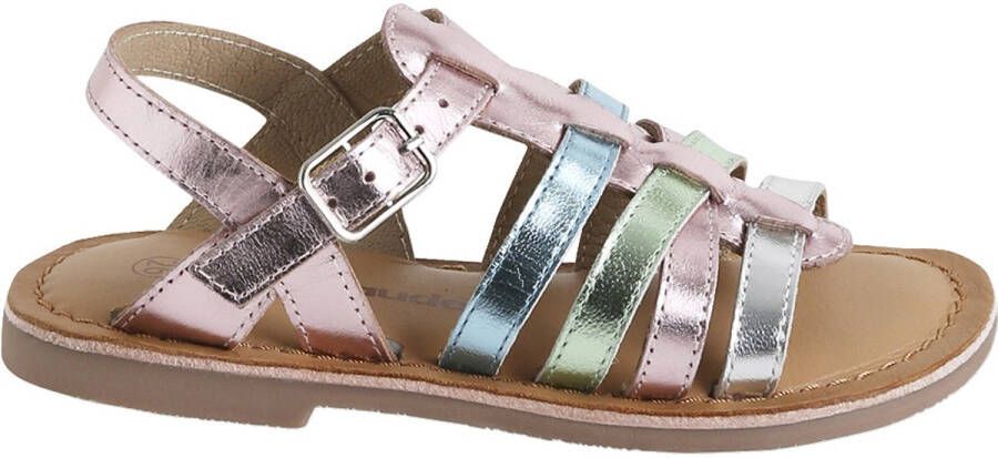 Vertbaudet Leren kindersandalen met bandjes kleuterschoolcollectie