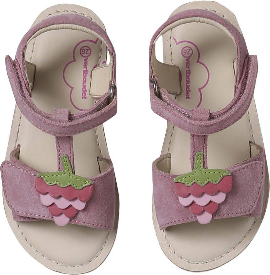 Vertbaudet Leren sandalen met klittenband voor kinderen collectie kleuterschool