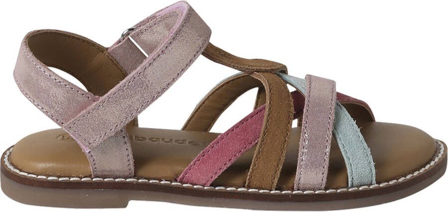 Vertbaudet Sandalen met klittenband van leer voor kinderen kleuterschoolcollectie