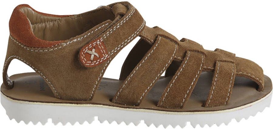 Vertbaudet Sandalen met klittenband van leer voor kinderen kleuterschoolcollectie