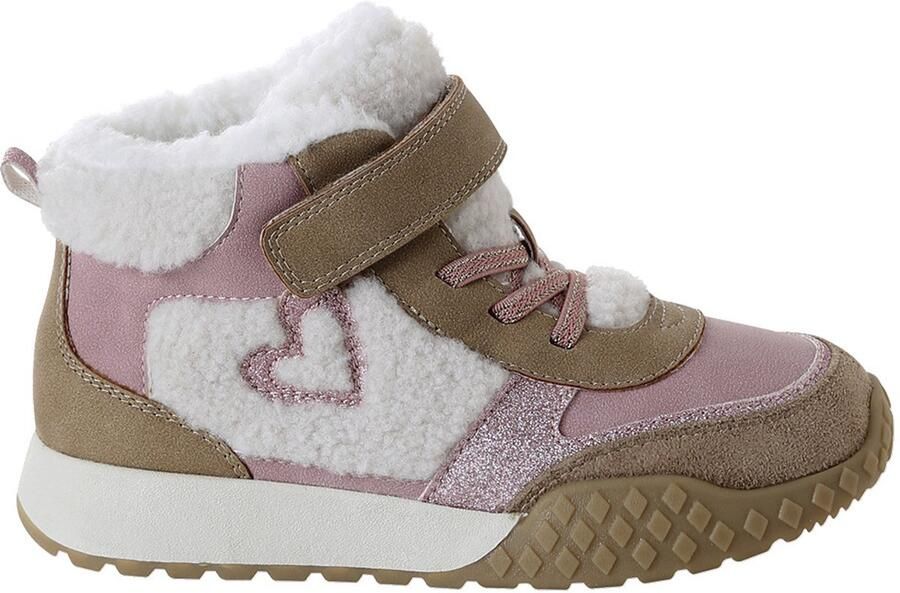 Vertbaudet Synthetische gevoerde baskets voor meisjes elastische veters en klittenband collectie voor de kleuterschool