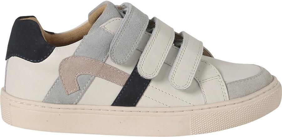 Vertbaudet Baskets met klittenband van leer voor kinderen