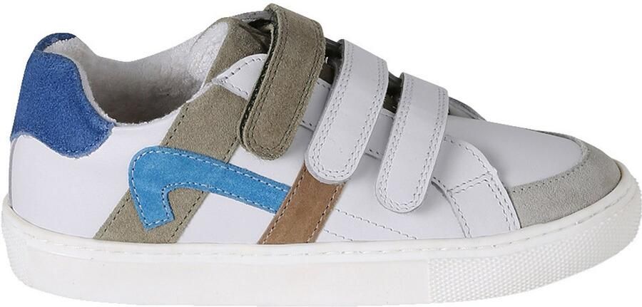 Vertbaudet Baskets met klittenband van leer voor kinderen