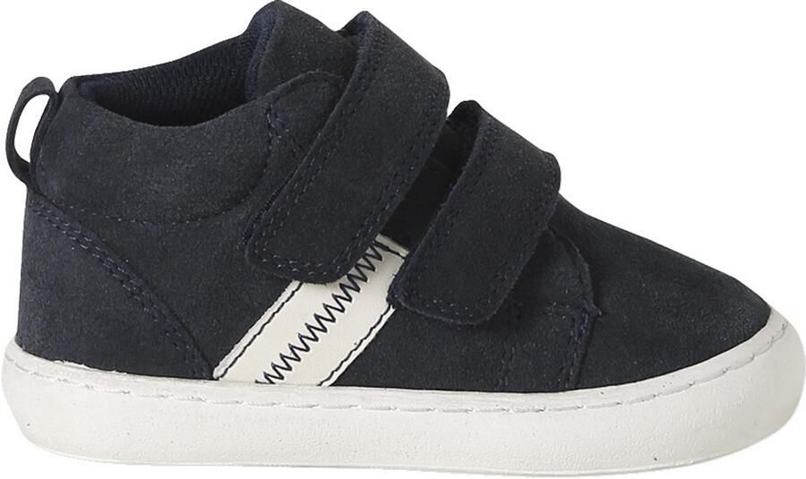 Vertbaudet Baskets Mid gevoerd met klittenband leer baby