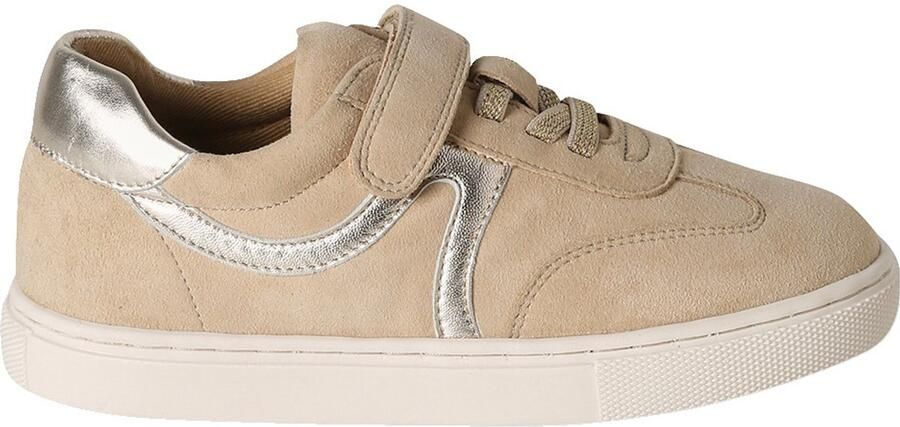 Vertbaudet Baskets voor meisjes van leer met rits en veters