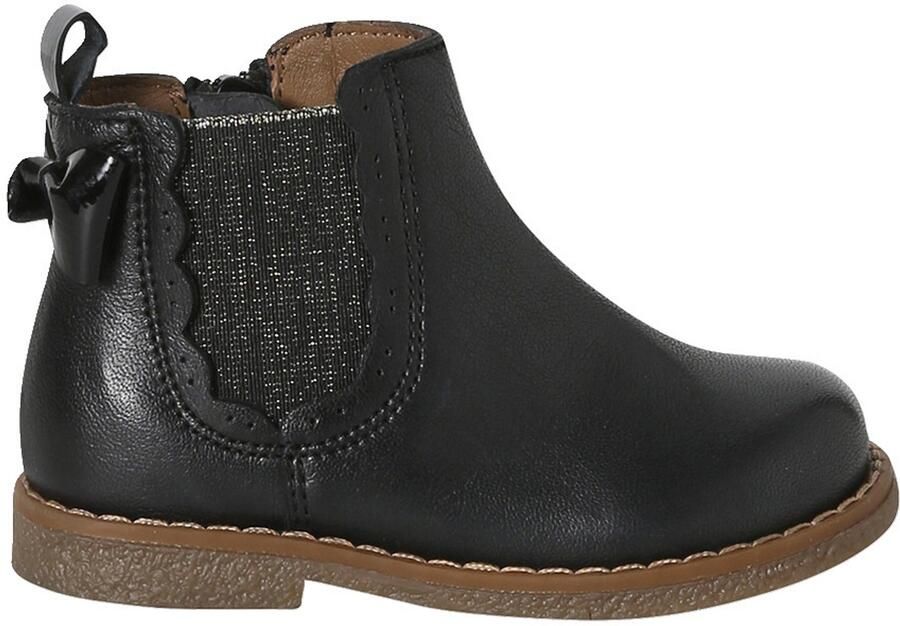 VERTBAUDET Eerste stap schoenen baby boots leer zwart