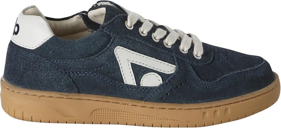 VERTBAUDET Jongens leren sneakers marineblauw