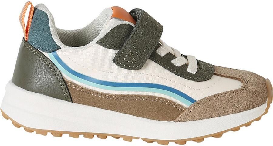 VERTBAUDET Kindersneakers met veters en klittenband kleutercollectie kaki