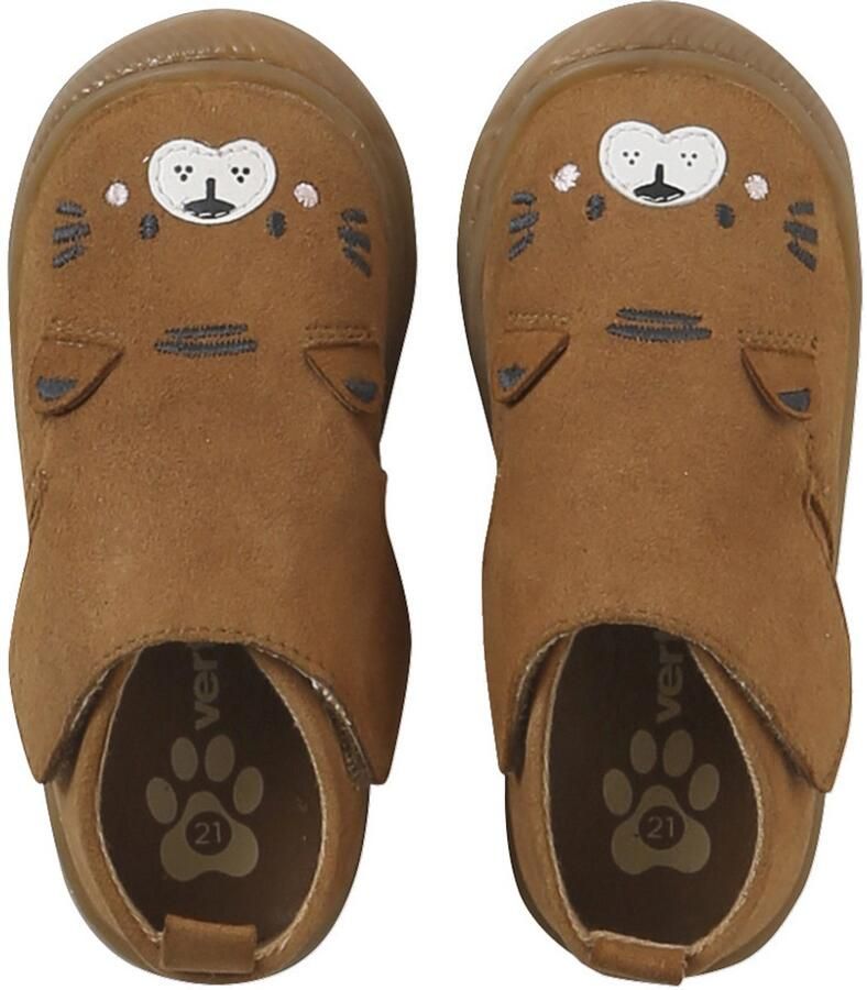 Vertbaudet Klittenband baby slofjes van soepel leer