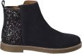 VERTBAUDET Leren boots voor meisjes met glitter kleuterschoolcollectie marineblauw - Marineblauw