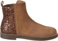 VERTBAUDET Leren boots voor meisjes met glitter kleuterschoolcollectie kameel - Kameel