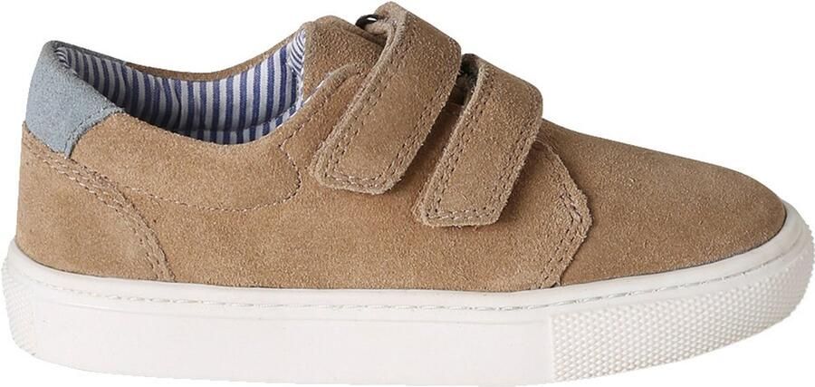 Vertbaudet Leren derby's met klittenband voor jongens