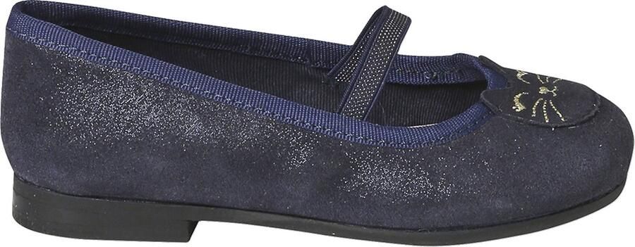 Vertbaudet Leren meisjesballerina's met glitter kleutercollectie