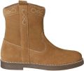 VERTBAUDET Leren meisjesboots met rits bruin - Bruin