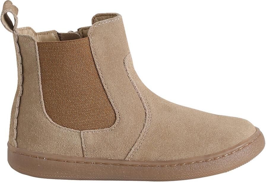 VERTBAUDET Leren meisjeslaarzen beige