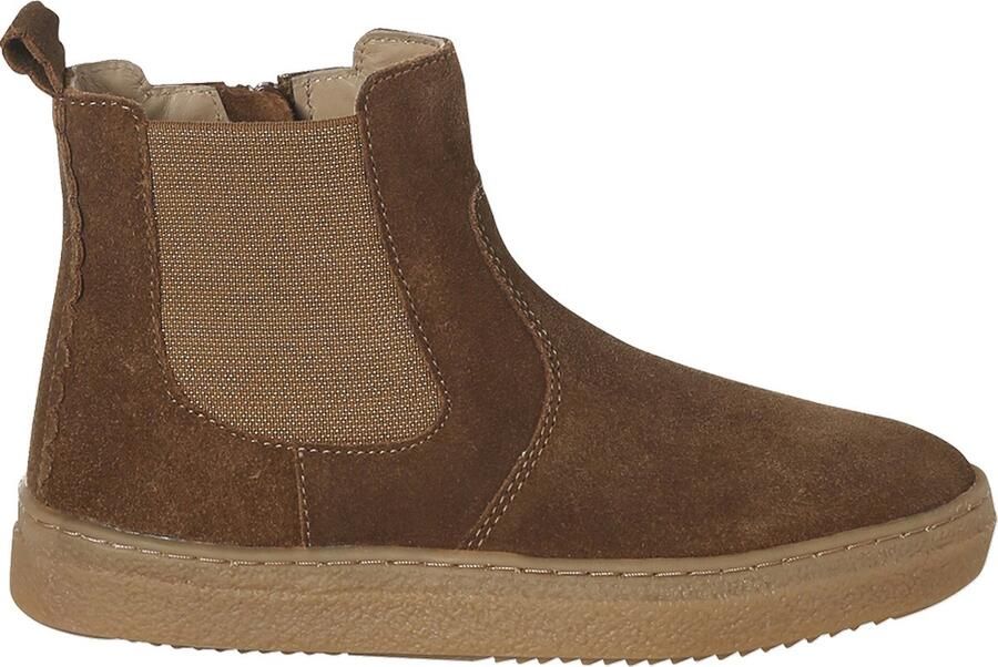 Vertbaudet Leren meisjeslaarzen met rits en elastiek - Foto 1