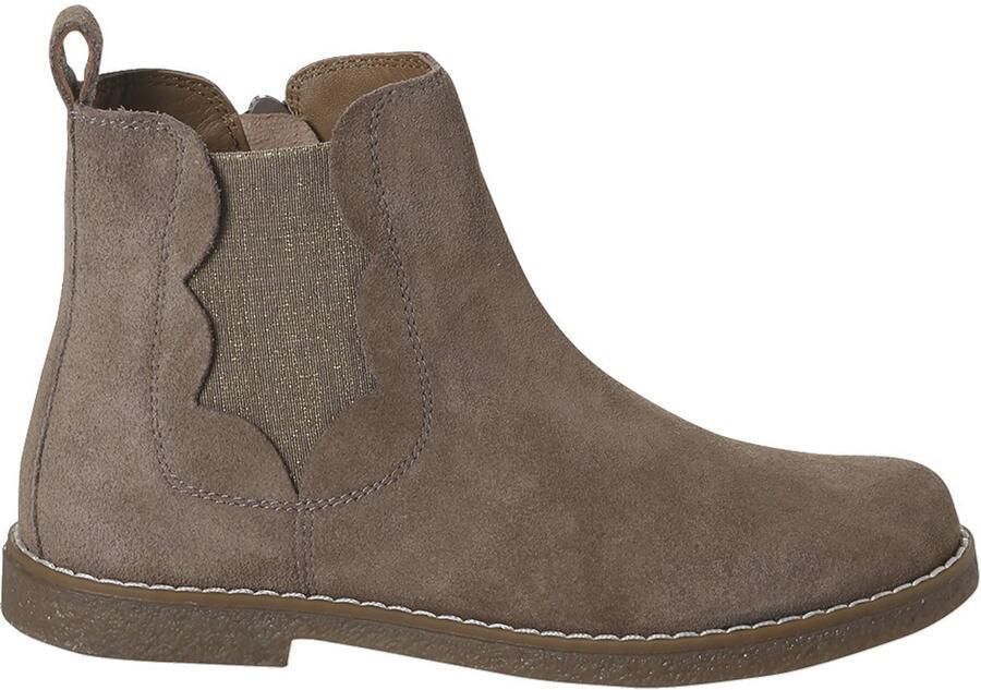 Vertbaudet Leren meisjeslaarzen met rits en elastiek