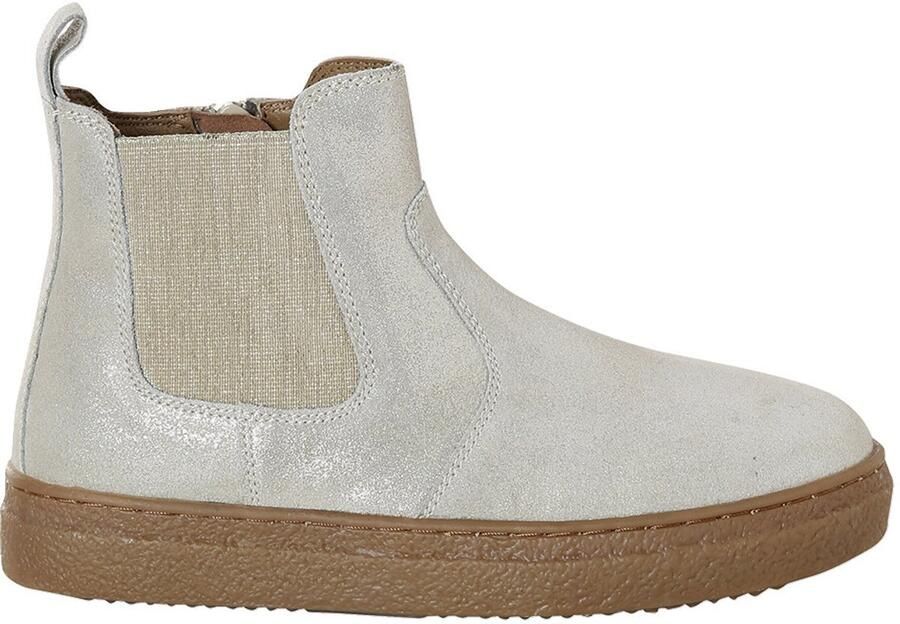 Vertbaudet Leren meisjeslaarzen met rits en elastiek