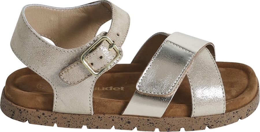 VERTBAUDET Leren open kindersandalen goud