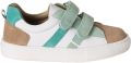 VERTBAUDET Leren sneakers met klittenband voor jongens kleutercollectie veel groen - Groen