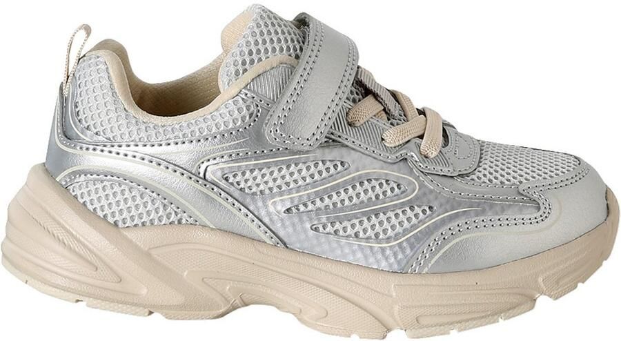 VERTBAUDET Meisjes sneakers met klittenbandsluiting zilver