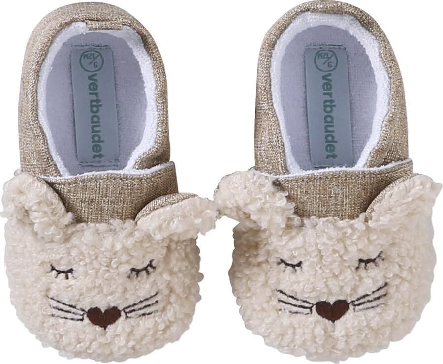Vertbaudet Pantoffels baby beertje bouclé