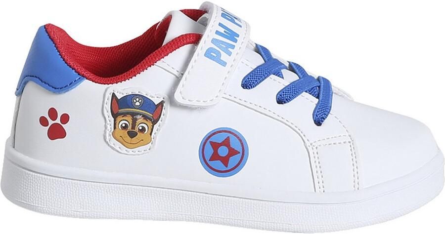 PAW PATROL Pat'Patrouille lage baskets voor jongens wit