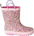VERTBAUDET Rubberen regenlaarzen met print voor kinderen kleutercollectie veel roze - Roze