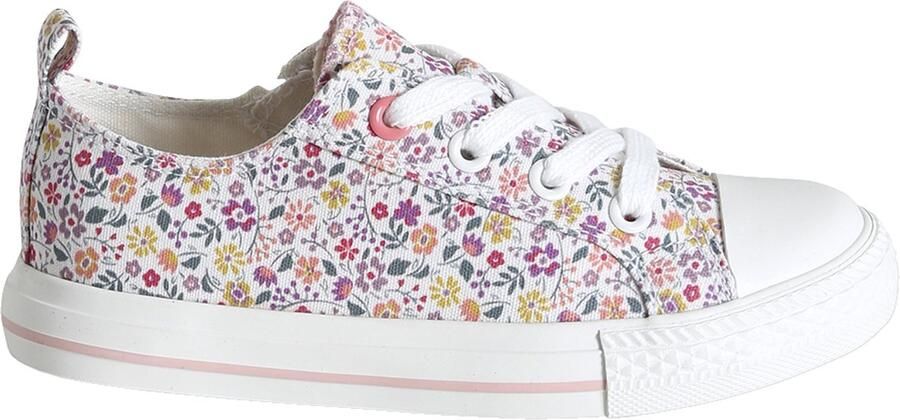 VERTBAUDET Stoffen decoratieve sneakers voor meisjes rouge
